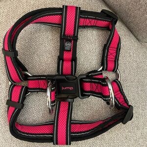 JUMP-Vibrant Pink and Black Pet Harness